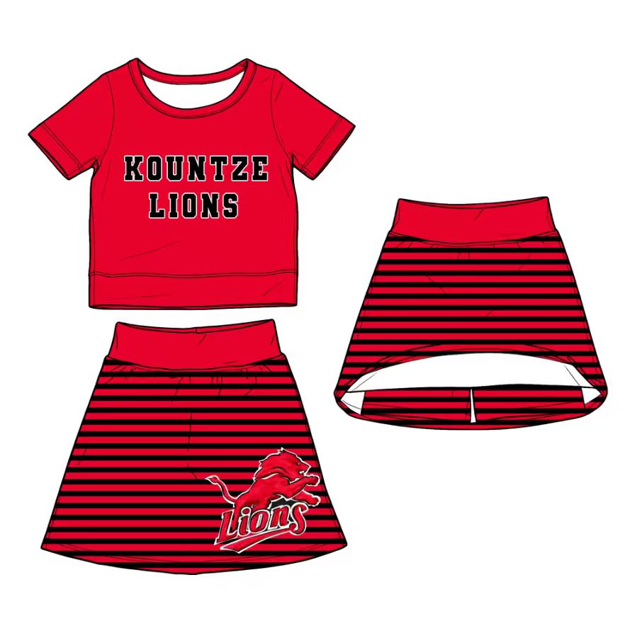 Striped Skirt Set