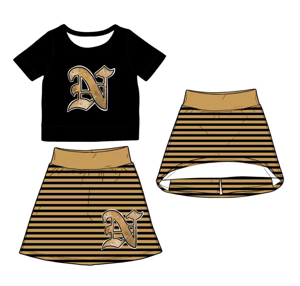 Striped Skirt Set