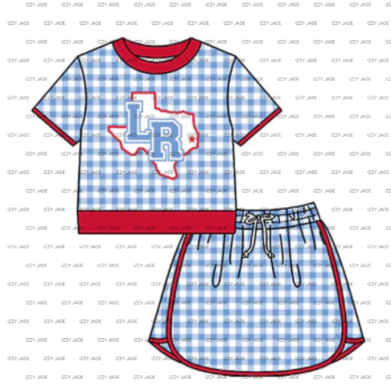 Gingham Skirt Set
