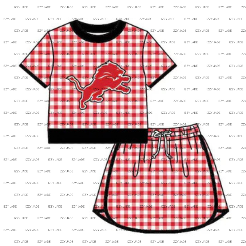 Gingham Skirt Set
